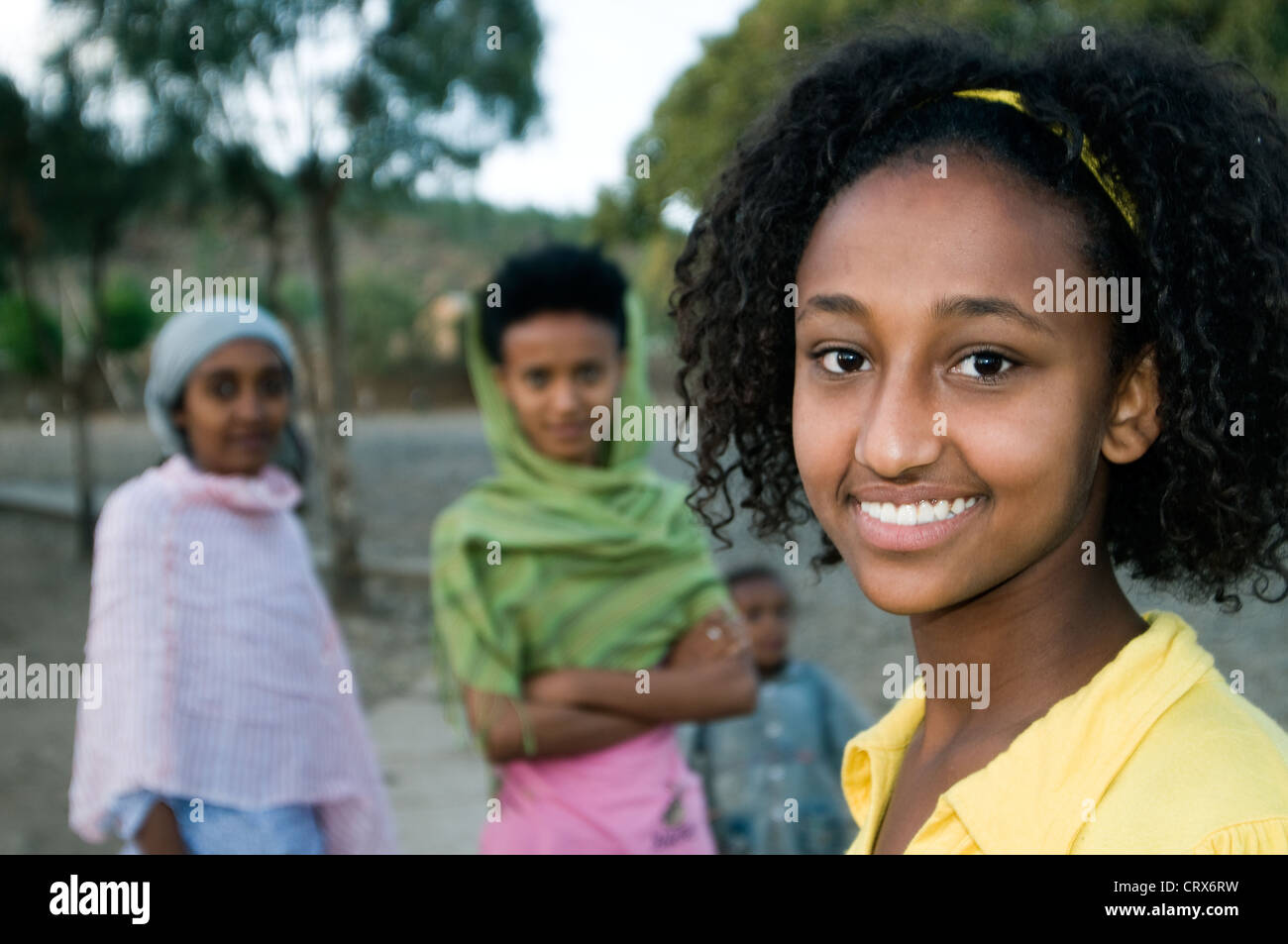 Mädchen, Axum, Äthiopien Stockfoto