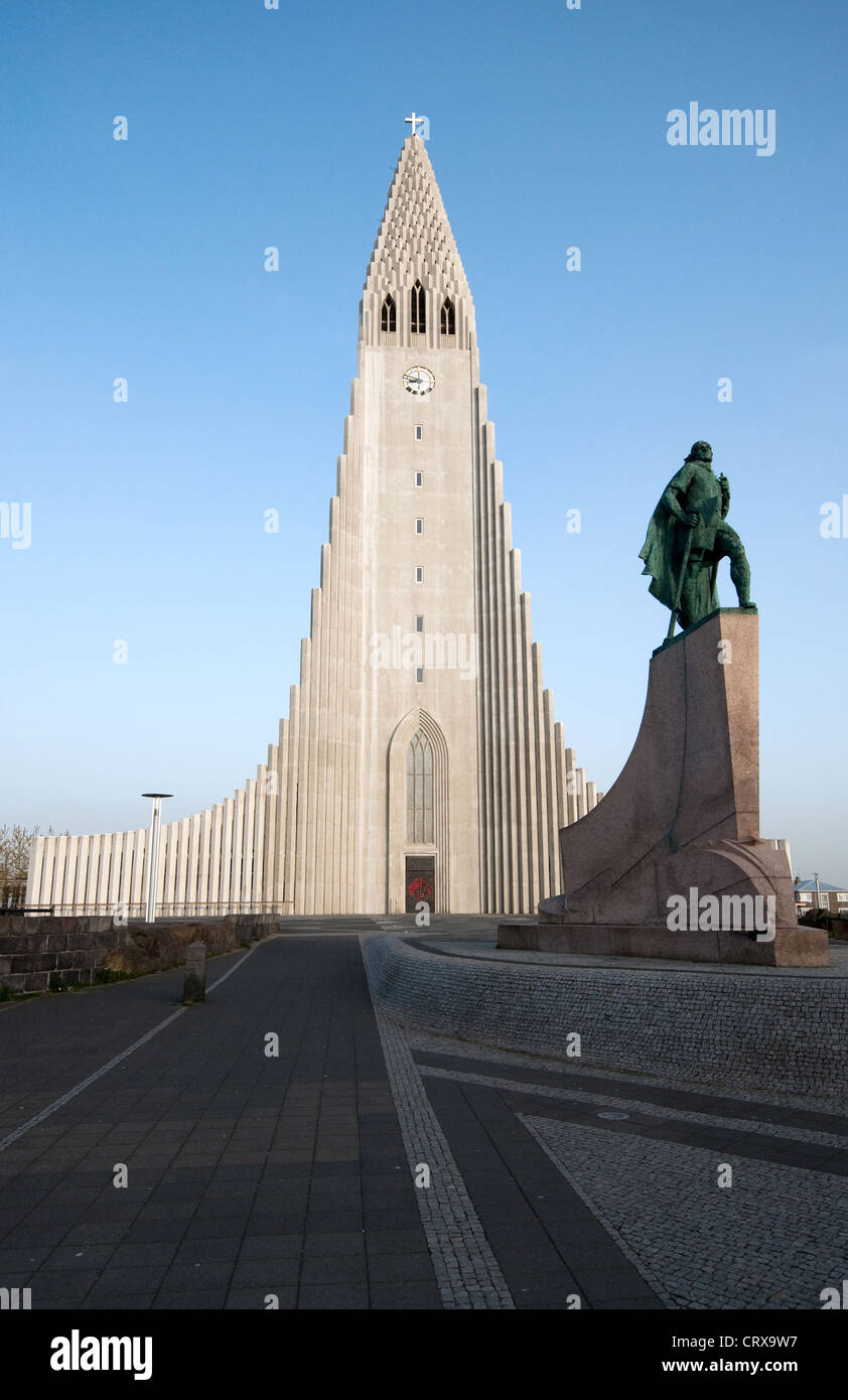 Hallgrímskirkja (Kirche), Reykjavik, Island Stockfoto