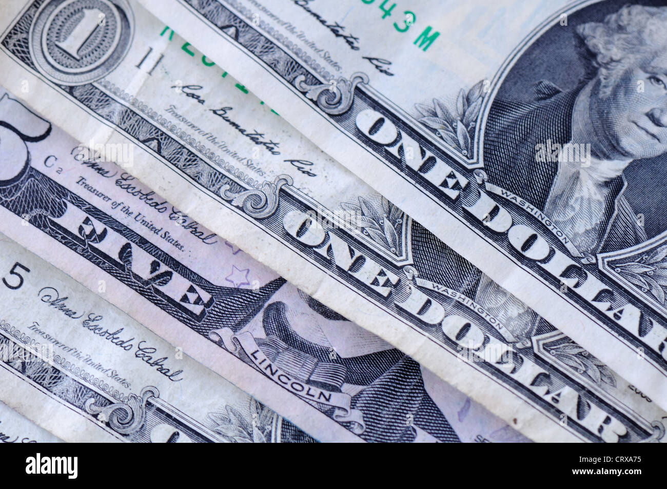 Dollarschein hautnah Stockfoto