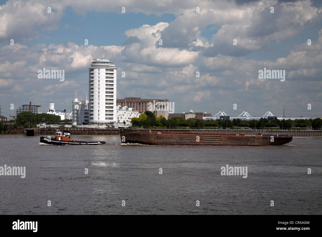 Fluss Themse Charlton London england Stockfoto