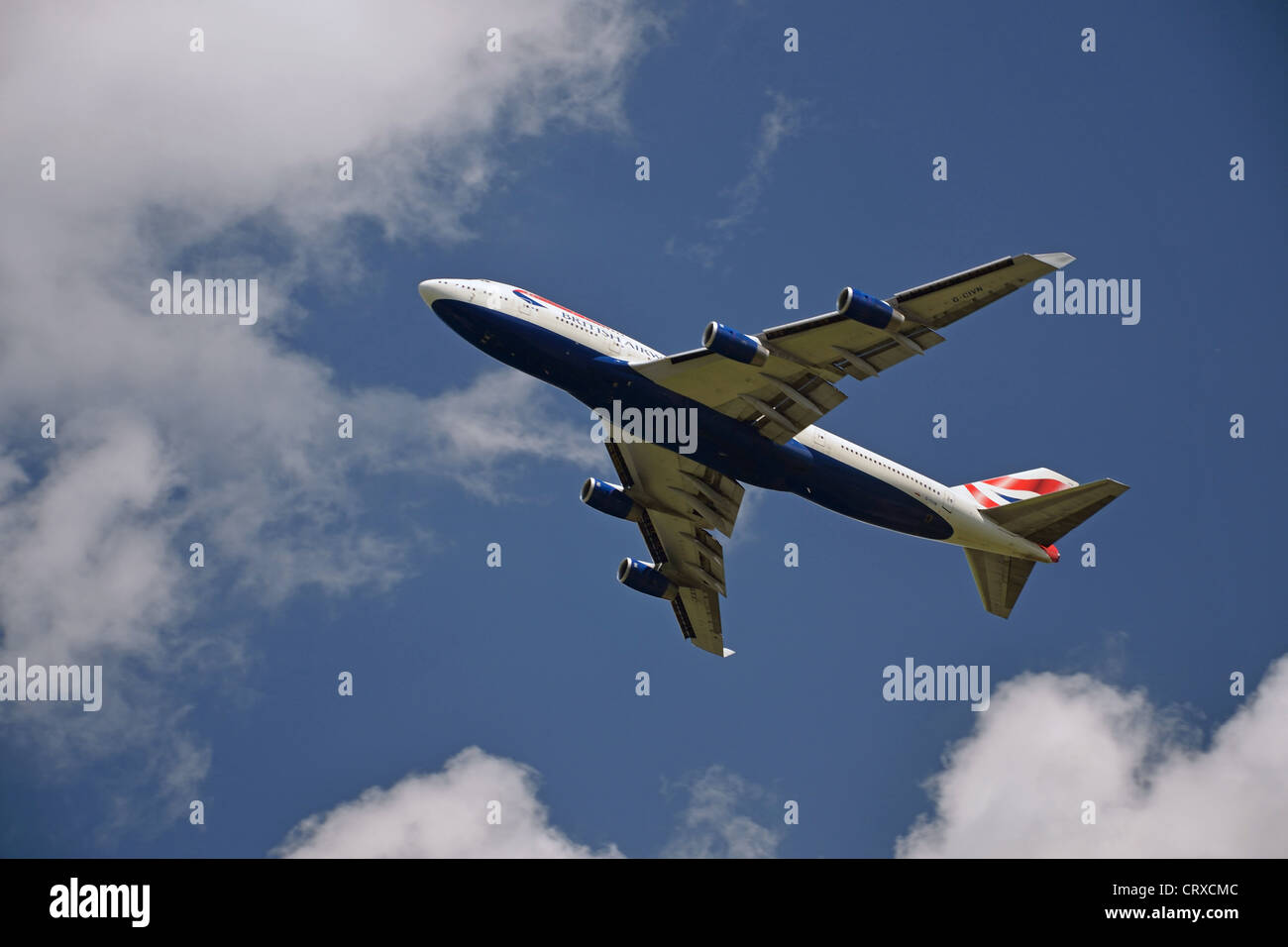 British Airways Boeing 747-436 Flugzeug vom Flughafen Heathrow, Greater London, England, Vereinigtes Königreich Stockfoto