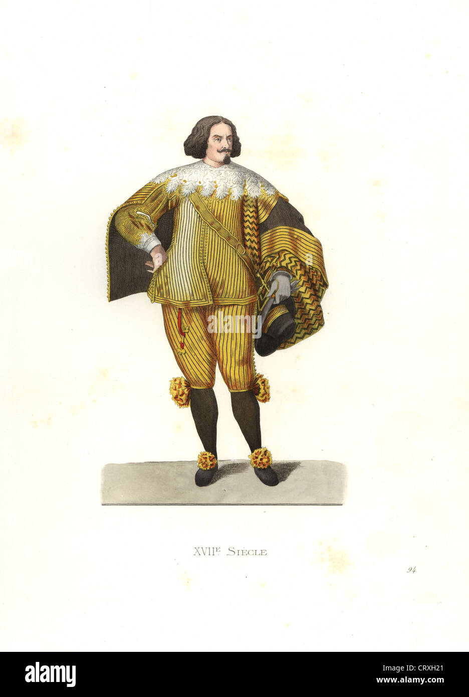 Italienische Kammerherr, 17. Jahrhundert. Stockfoto