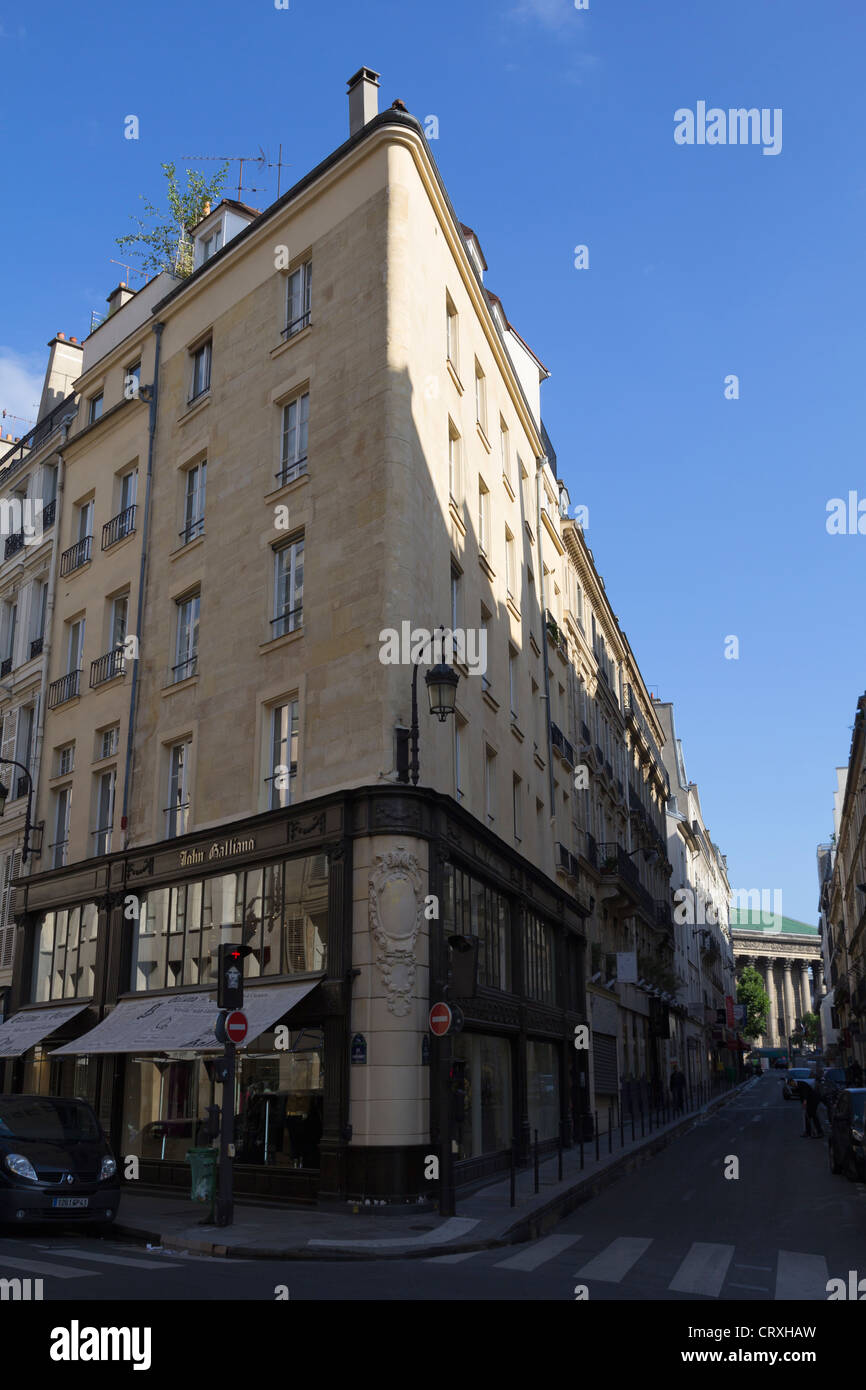Ecke Rue Saint-Honoré und Rue Duphot, Paris, Frankreich Stockfoto