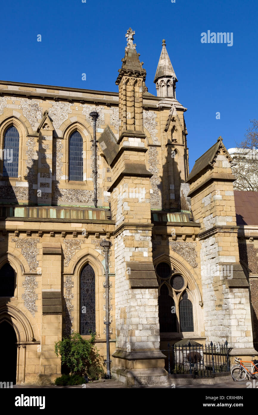 Detail der Temple Church in London, uk Stockfoto