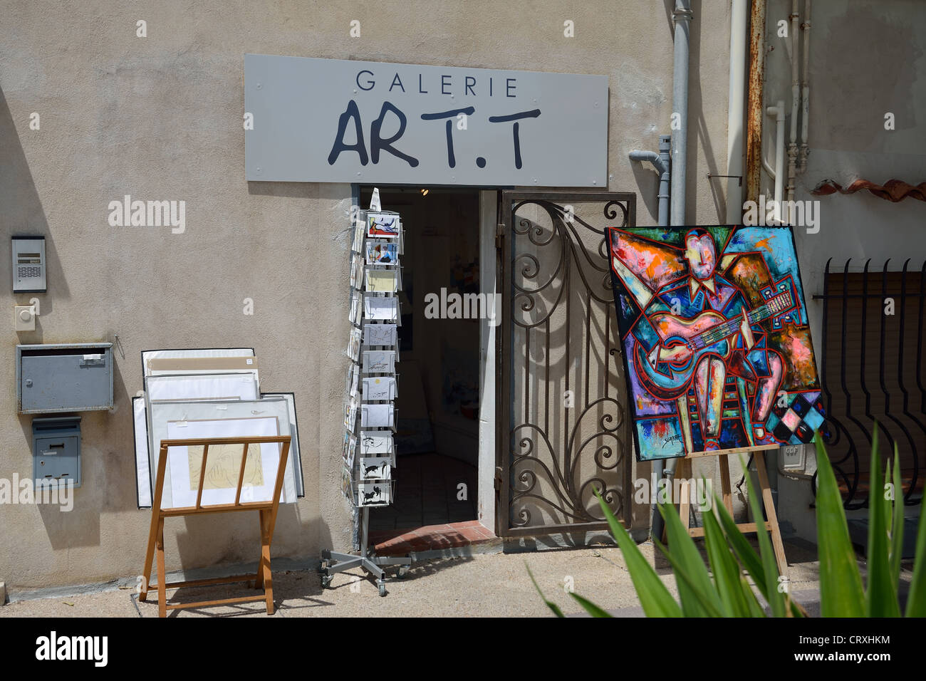 Art.T Galerie, Ort Mariejol, Antibes, Côte d ' Azur, Alpes-Maritimes, Provence-Alpes-Côte d ' Azur, Frankreich Stockfoto