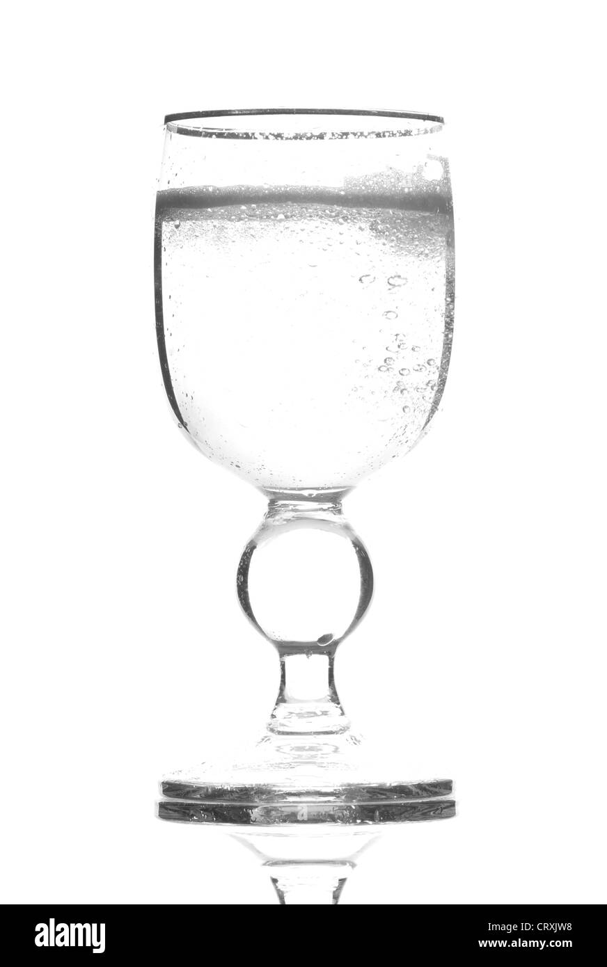 Eine Frau Tasse Bier schwarz & weiß. Stockfoto