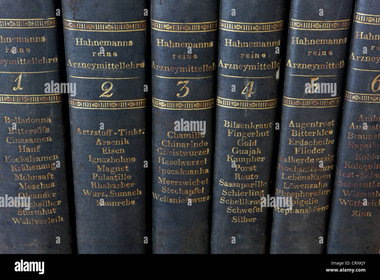 Homöopathie - Hahnemann reine Pharmakologie Stockfoto