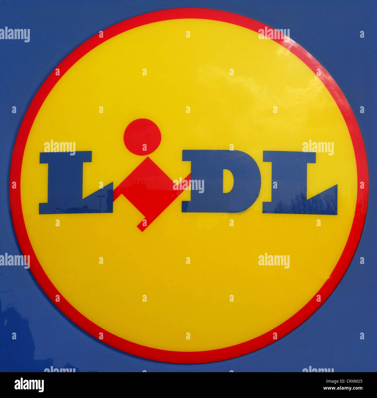 Logo von der Lebensmittel-Discounter Lidl Stockfoto