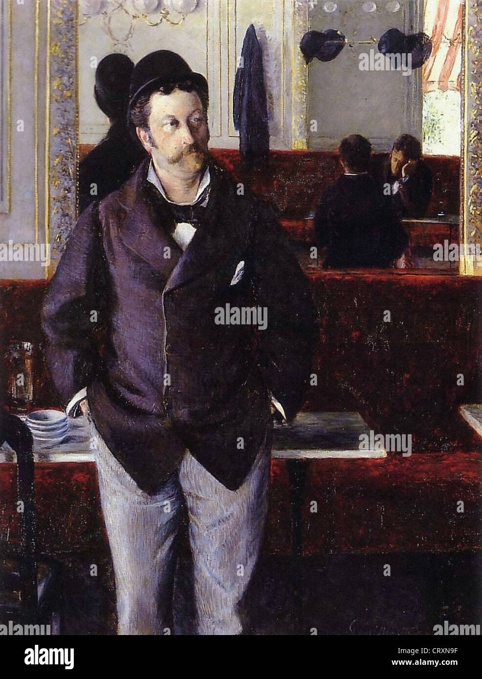 Gustave Caillebotte Dans un Café 1880 Rouen - Musée des Beaux-Arts Stockfoto