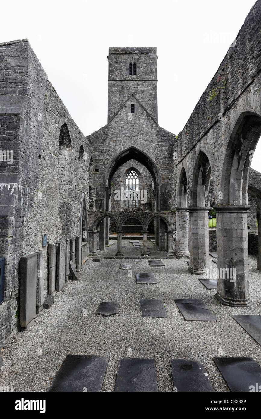 Irland, Connacht, County Sligo, Anzeigen von Sligo Abbey Stockfoto
