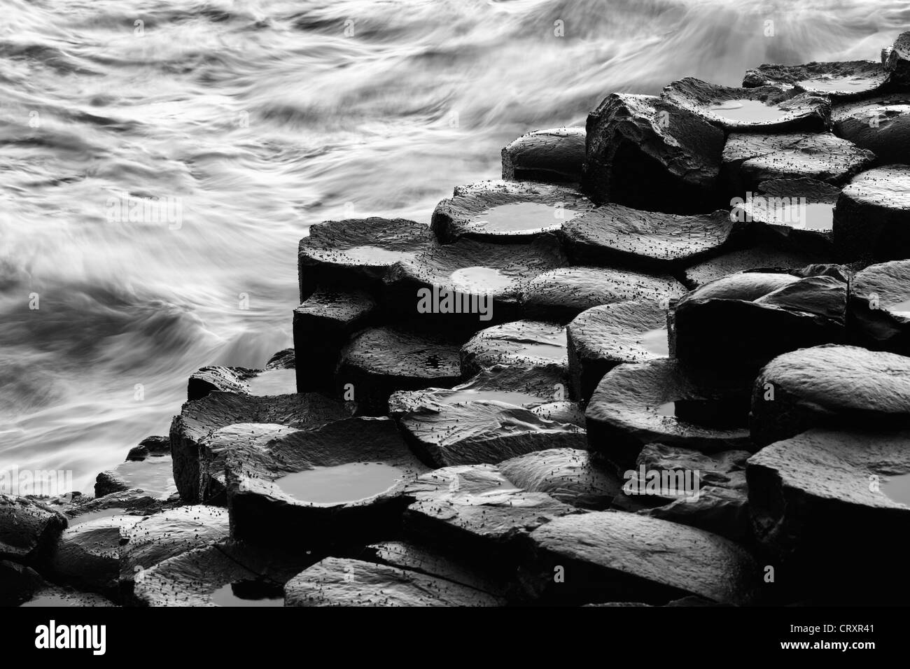 Nordirland, Vereinigtes Königreich, Blick auf Wellen Stockfoto
