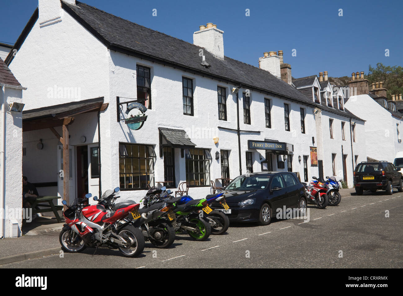 Ullapool Ross und Cromarty Schottland Großbritannien Motorräder und
