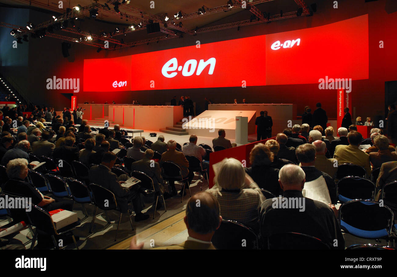 e.ON-Hauptversammlung in Essen Stockfoto