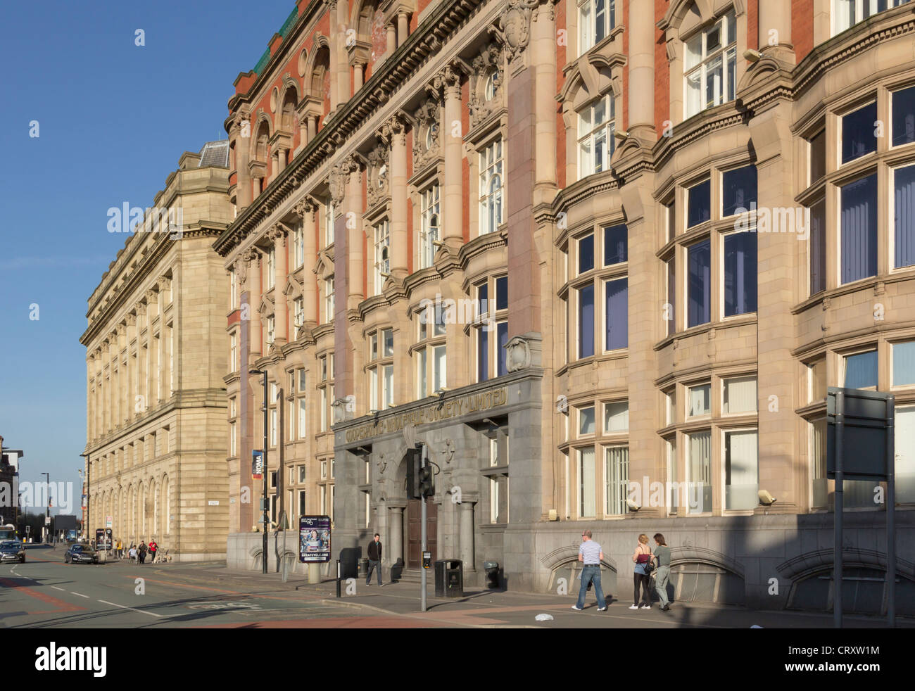 Die 1907 im neobarocken Stil kooperative Gesellschaft Großhandel aufbauend auf Corporation Street, Manchester. Stockfoto
