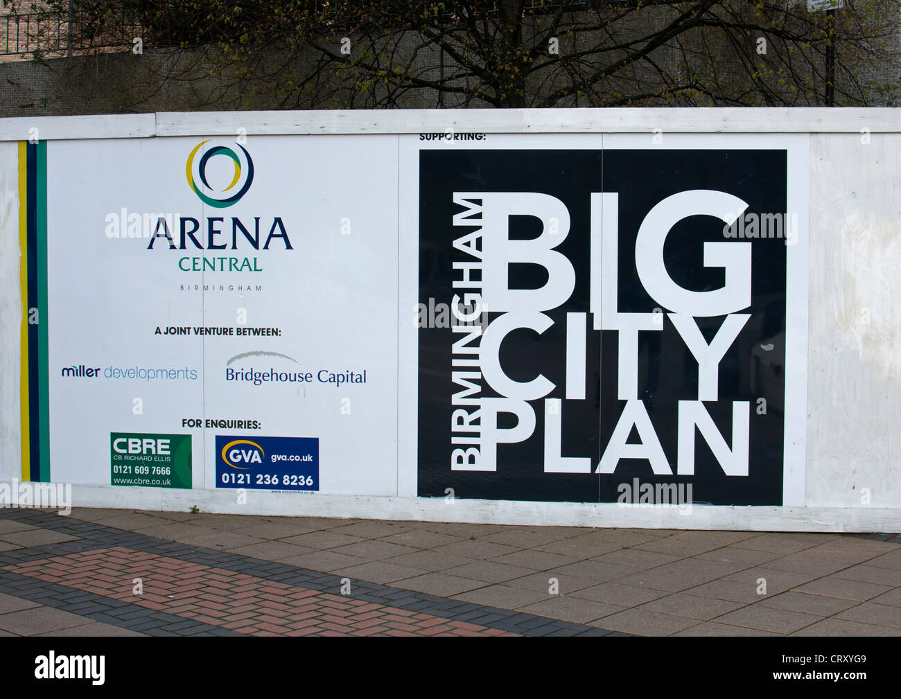 Big City Plan Zeichen, Birmingham, UK Stockfoto