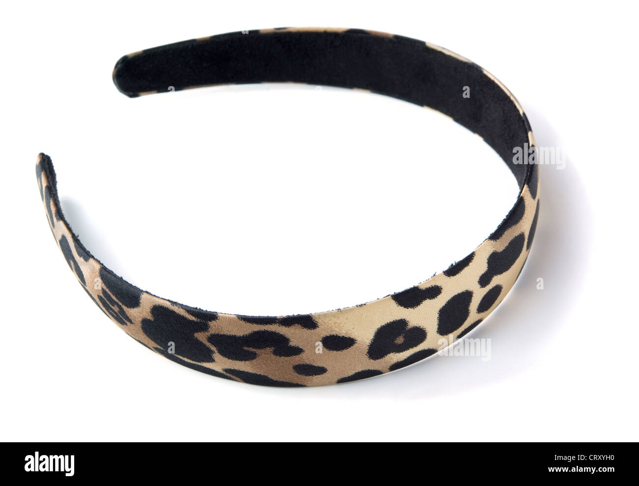 Gefleckte Kopf Haarband isoliert auf weiss Stockfoto