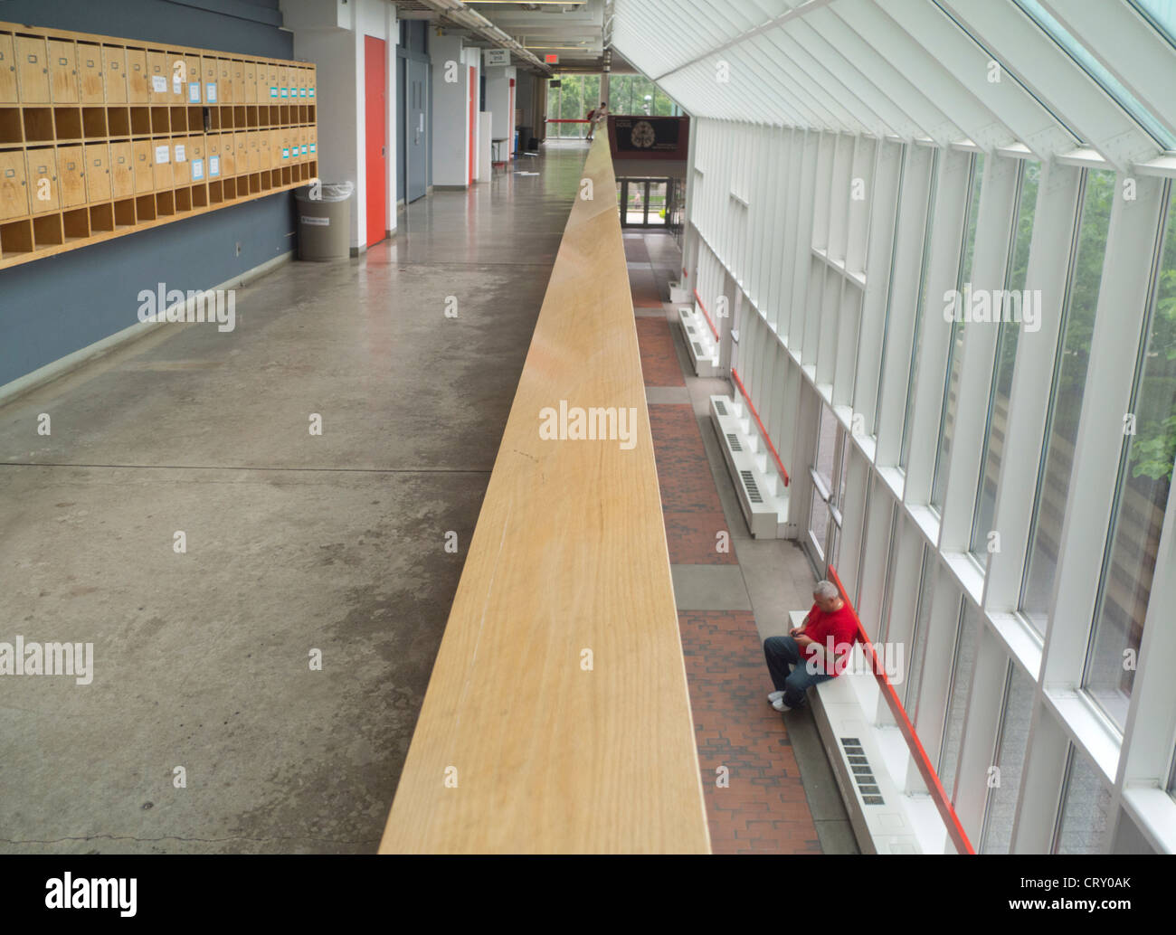 Innenraum der Harvard University Science Center-Gebäude Stockfoto