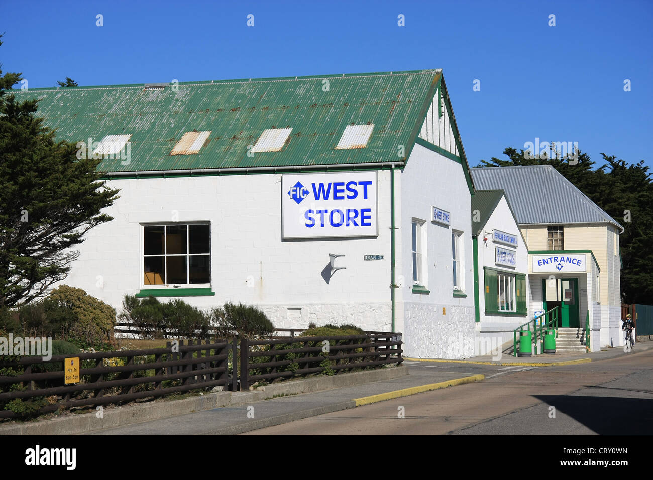 Die West-laden auf Ross Straße in Stanley, Falkland-Inseln Stockfoto