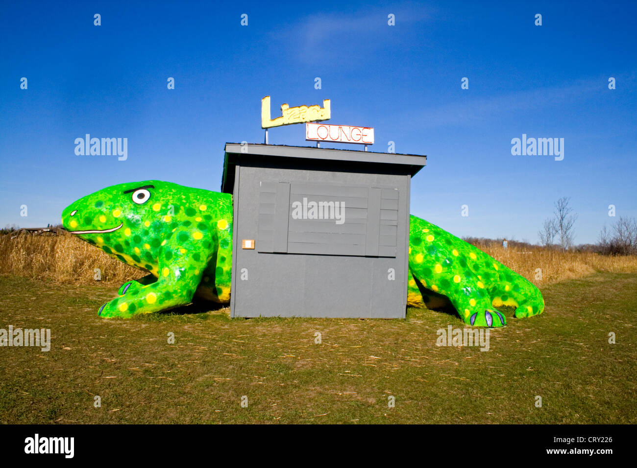 Lizard Lounge von Mary Johnson. Franken Skulpturenpark Franken Minnesota MN USA Stockfoto