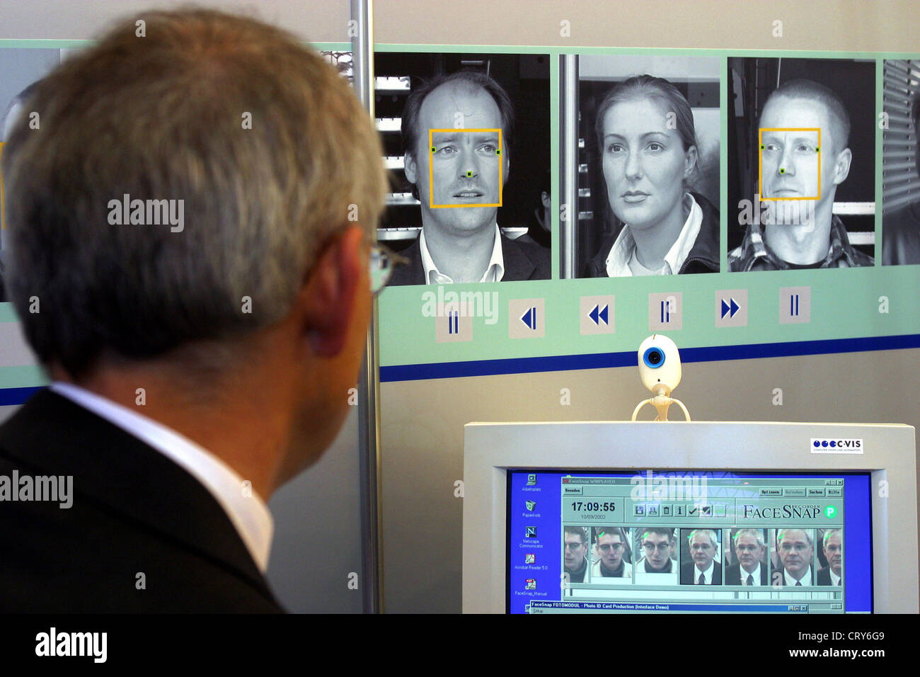 Essen, SECURITY Exhibition, biometrische Identifikation Stockfoto