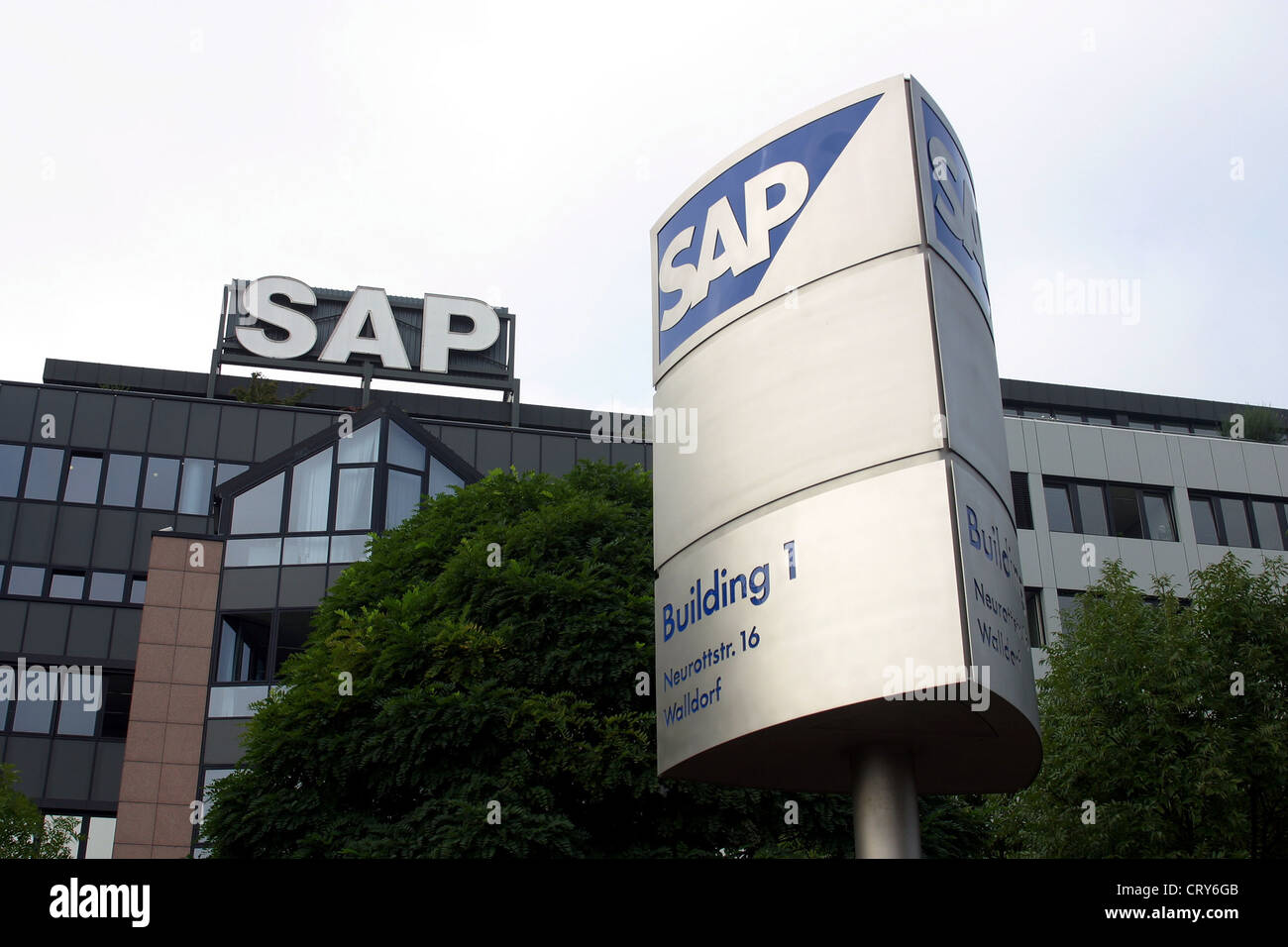 SAP AG in Walldorf Stockfoto