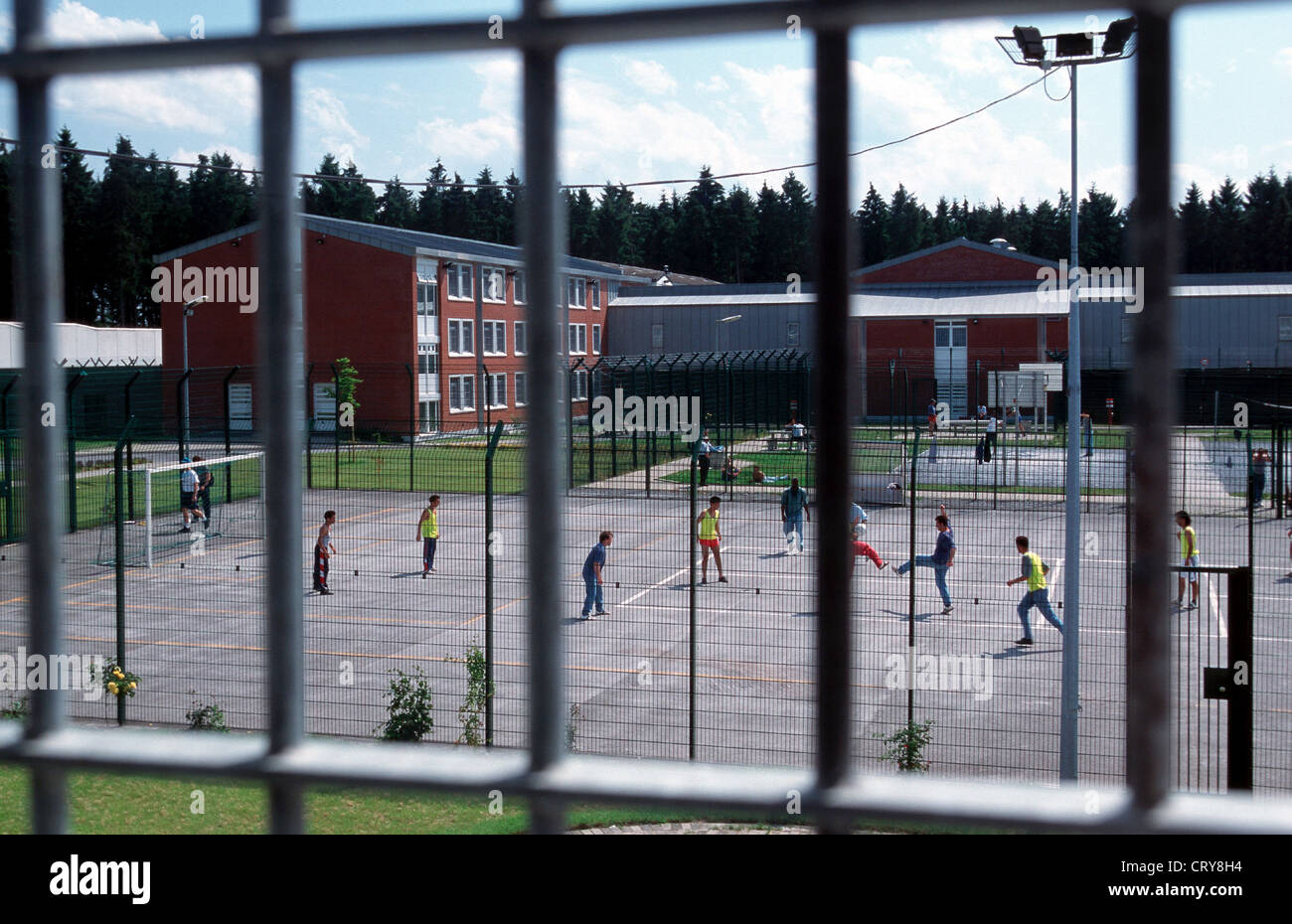 JVA Bueren, deportation Stockfoto