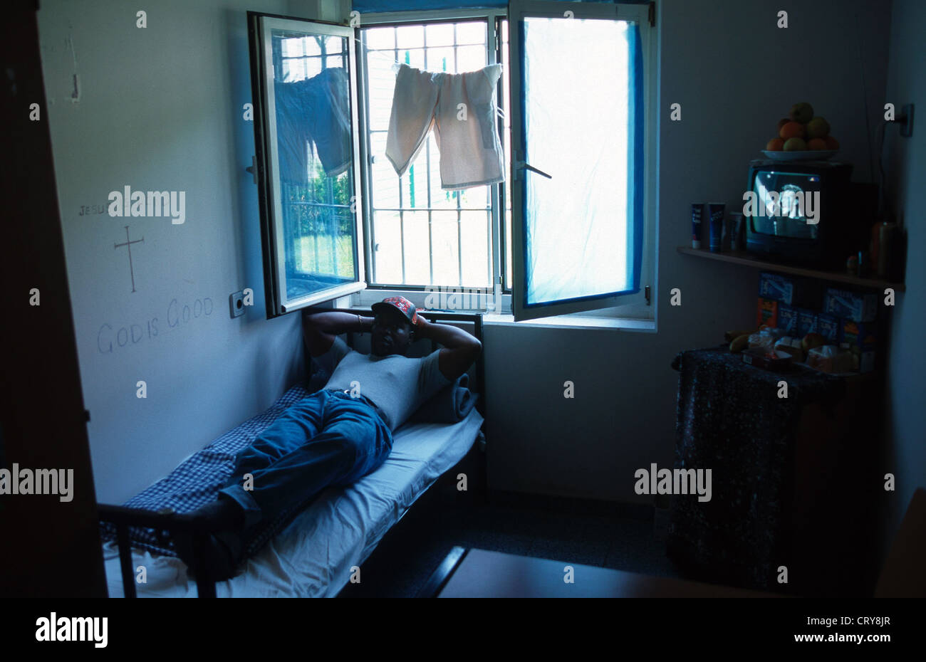 JVA Bueren, deportation Stockfoto