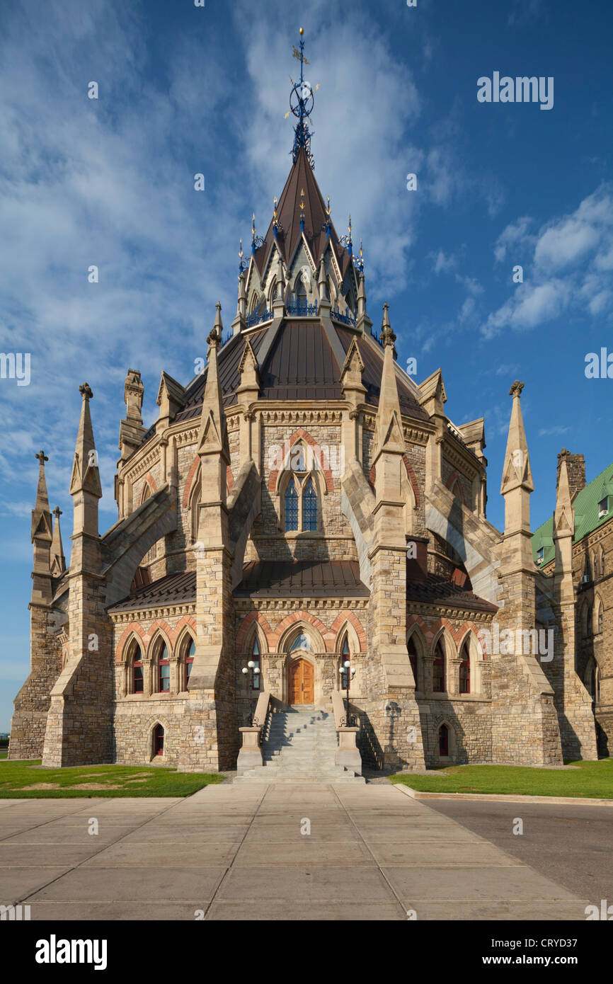 Parliament Hill Bibliothek, Ottawa Stockfoto