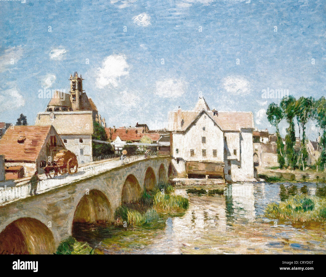 Alfred Sisley The Bridge bei Moret XIX Jahrhunderts Musée d ' Orsay - Frankreich Stockfoto