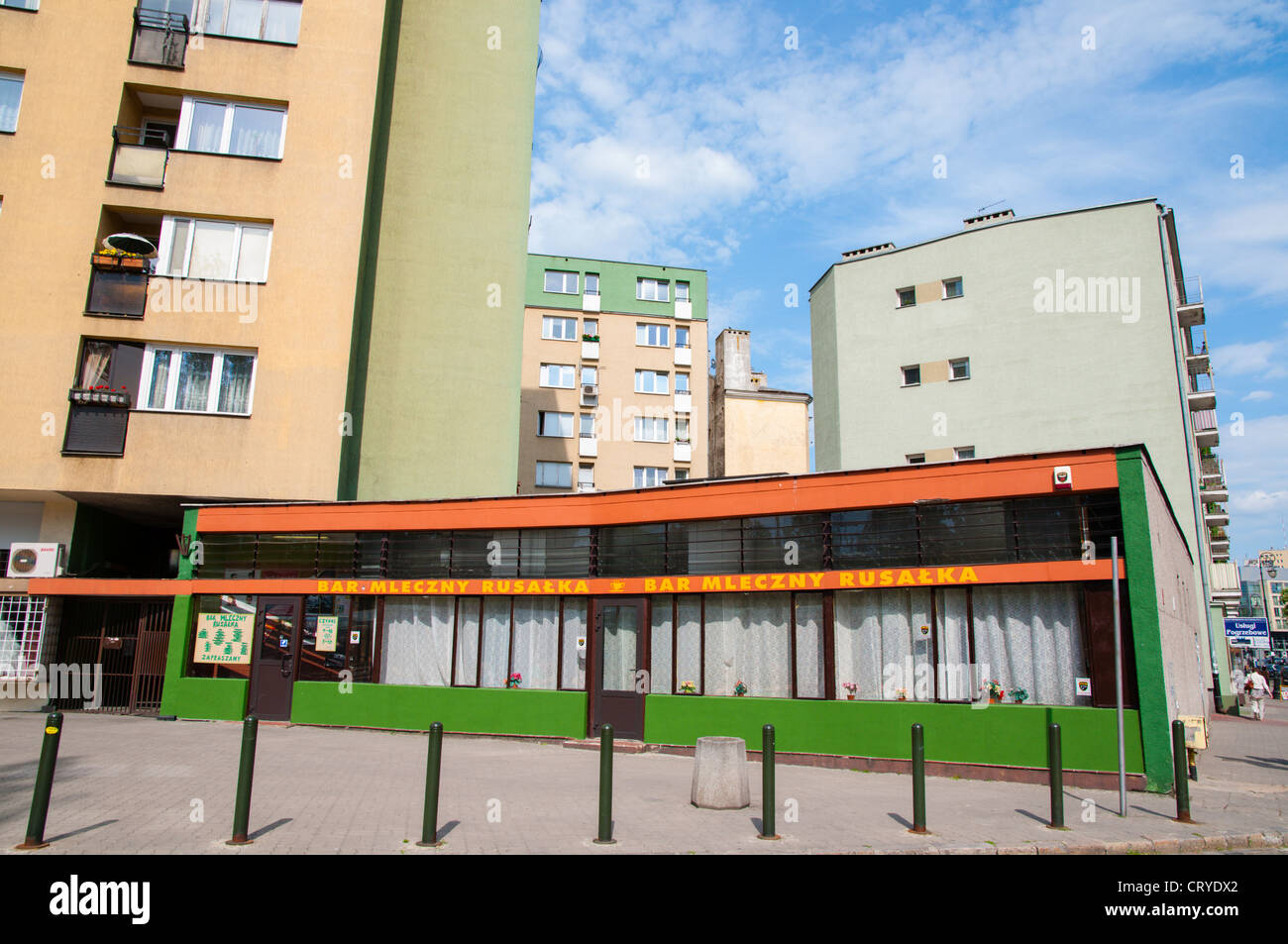 Bar Mleczny Rusalka die Milchbar Rusalka im Stadtteil Praga Warschau Polen Europa Stockfoto