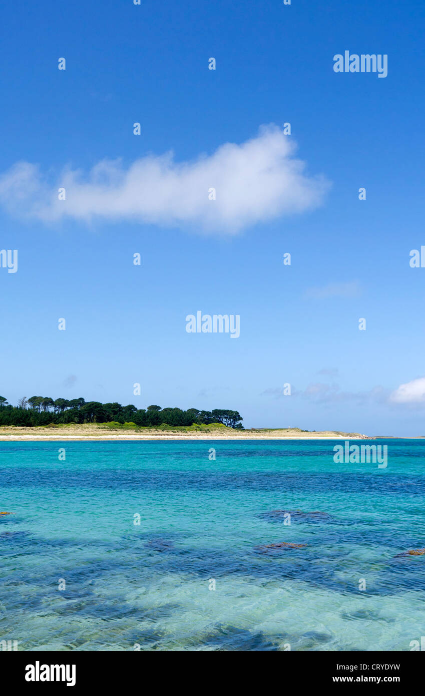 Pentle Bay, Tresco Isles of Scilly.  Cornwall UK. Stockfoto