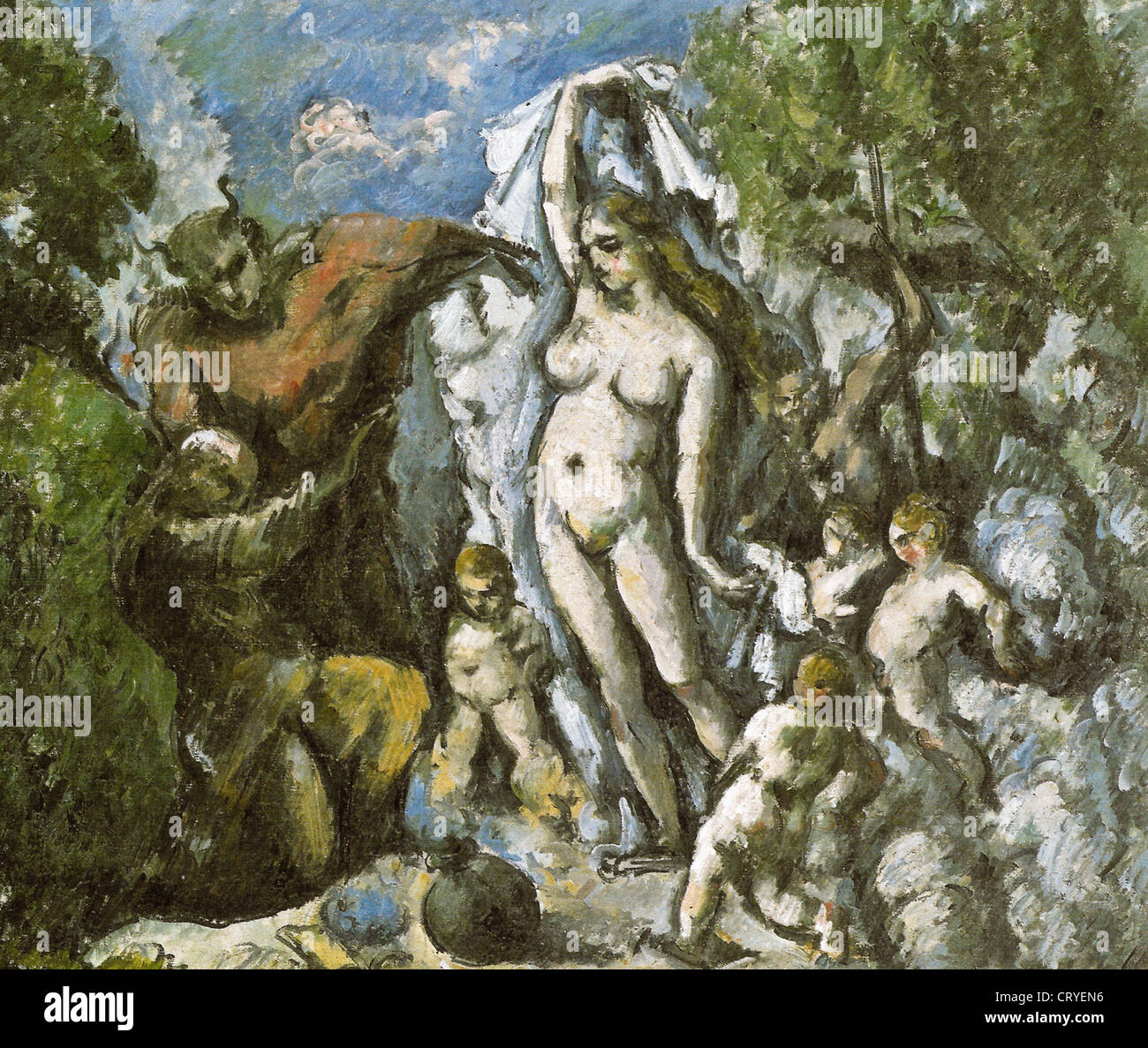 Paul Cézanne The Temptation of St. Anthony XIX Jahrhundert Musée d ' Orsay - Frankreich Stockfoto