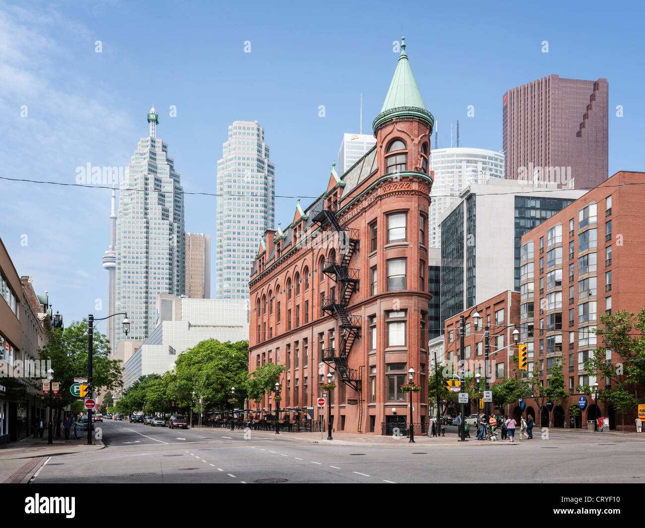 Flatiron & Würze Gooderham Building, Toronto Stockfoto