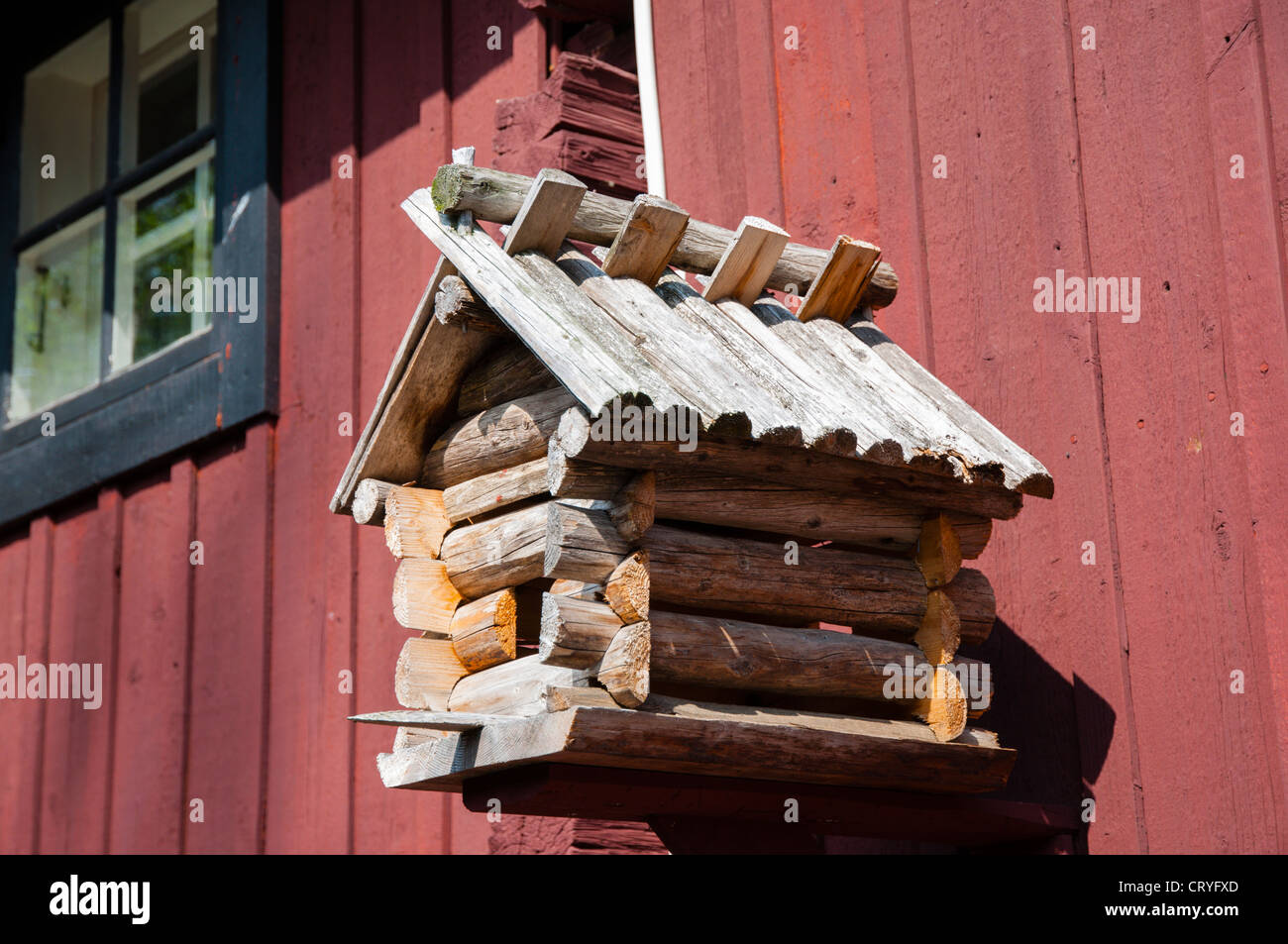 Hölzerne Vogel nisten Porvoo Uusimaa Provinz Finnland-Nordeuropa Stockfoto