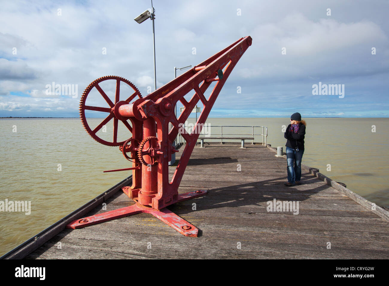 Lake Alexandrina Milang Südaustralien Stockfoto