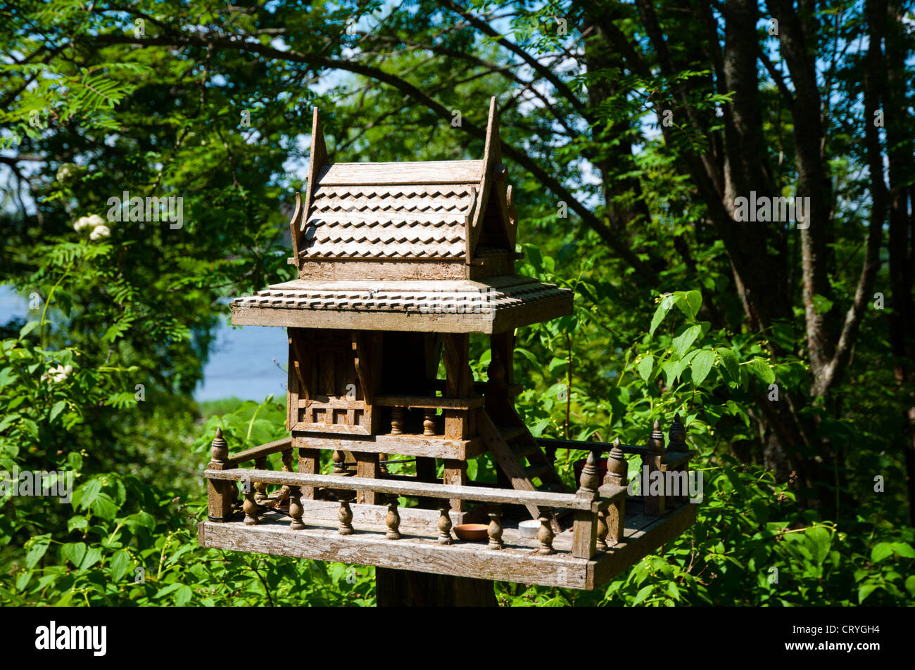 Hölzerne Vogel nisten Porvoo Uusimaa Provinz Finnland-Nordeuropa Stockfoto