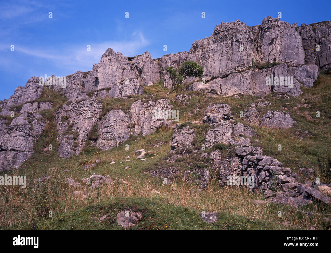 Harborough Felsen, in der Nähe von Brassington, Derbyshire, England, UK Stockfoto