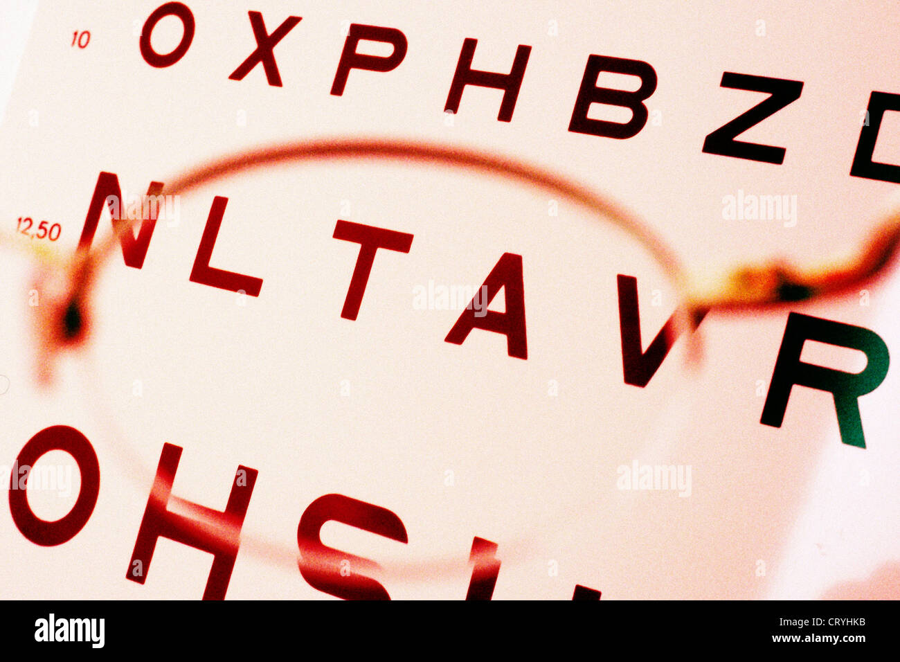 OPTOMETRIE Stockfoto