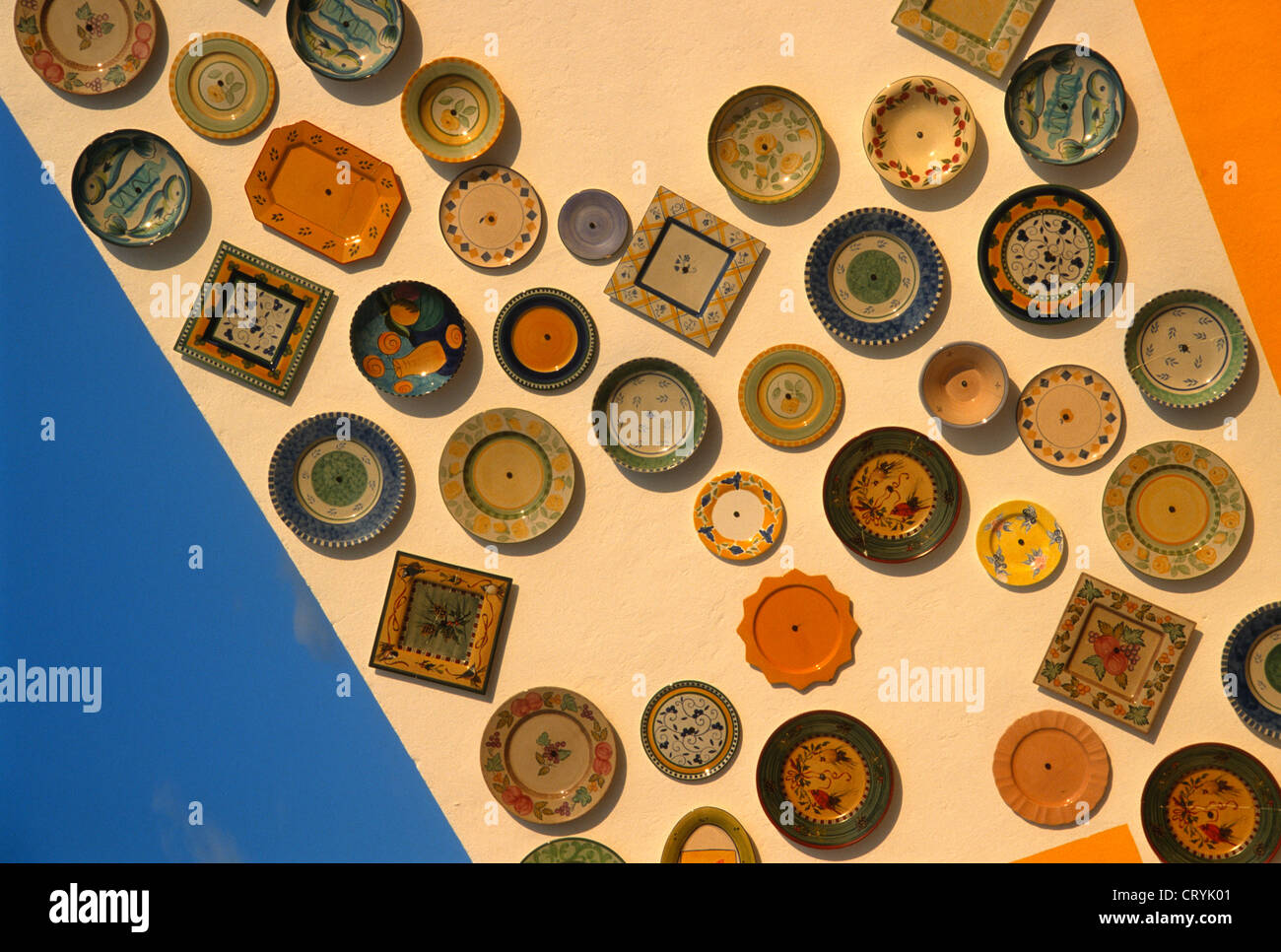 Portugal, Algarve, Keramik Shop, Platten Stockfotografie Alamy