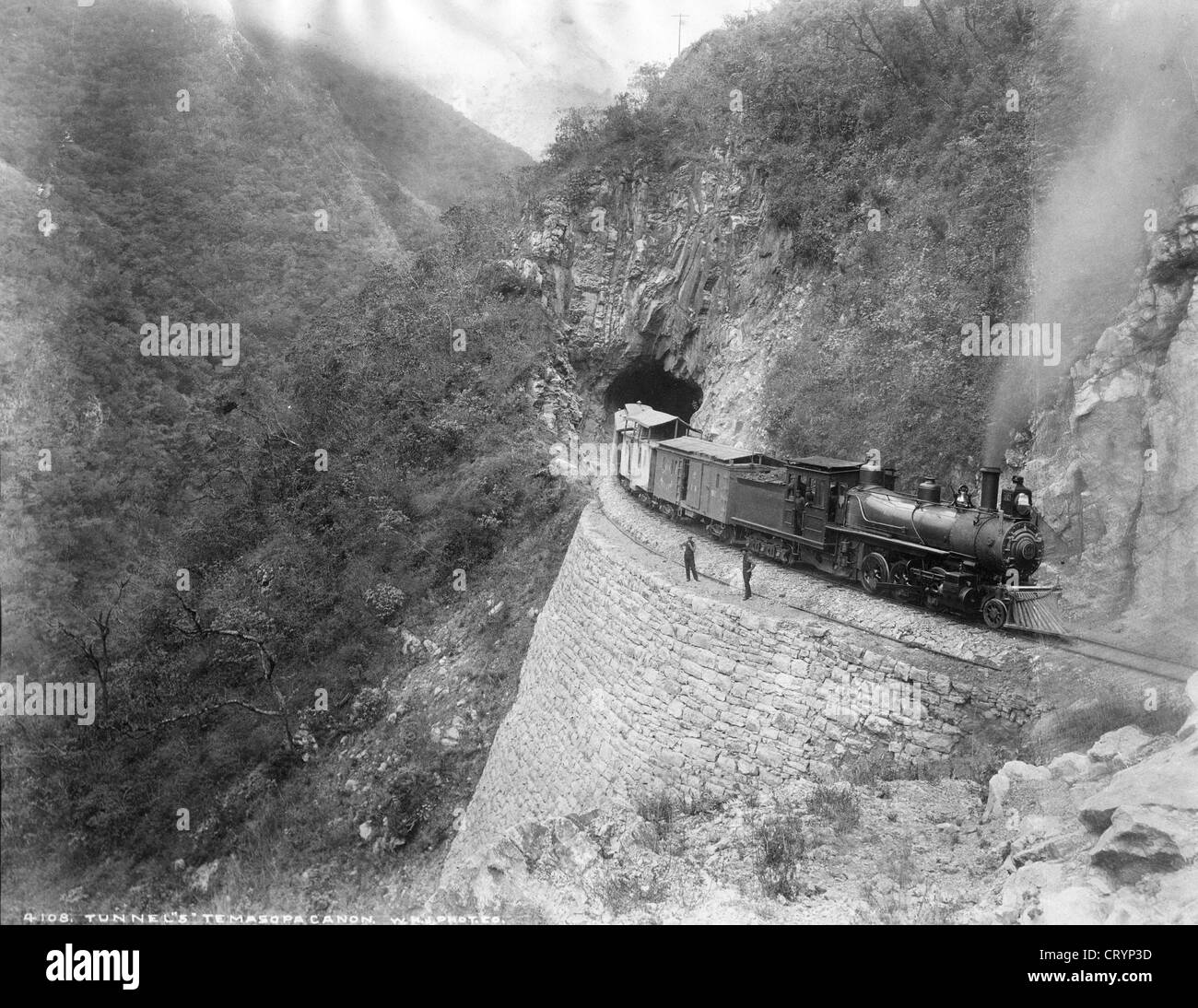 Tunnel '5' Temasopa (Tamasopa) Canon, Mexiko, 1891, von William Henry Jackson Stockfoto