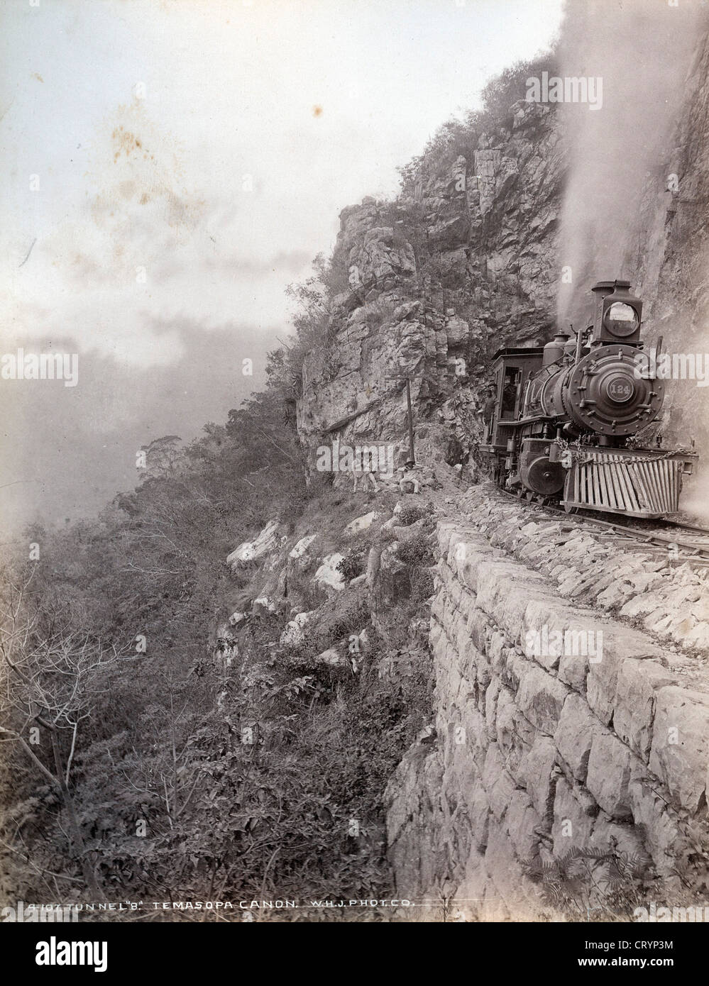 Tunnel '8' Tamasopo Canon, Mexiko, 1891, von William Henry Jackson Stockfoto