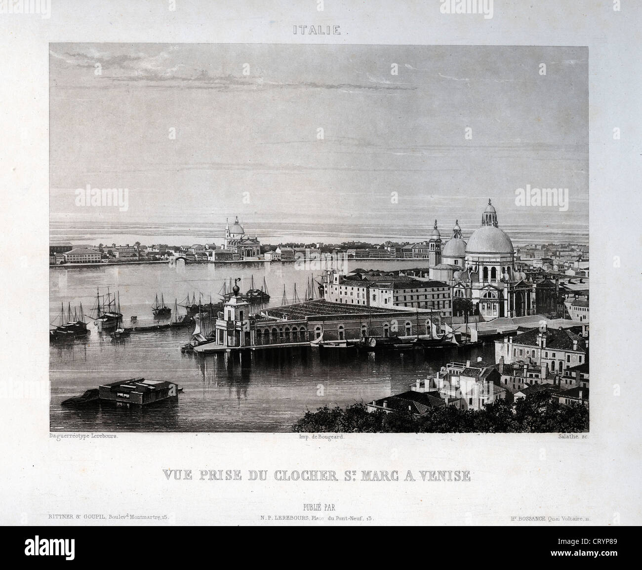 Vue Prise Du Clocher St. Marc A Venise, 1841 von Exkursionen Daguerriennes Stockfoto