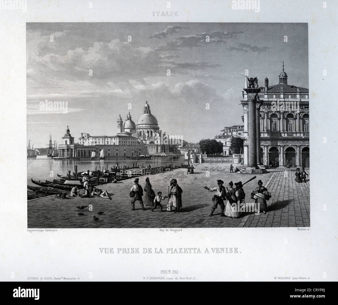 Vue Prise De La Piazetta ein Venise, 1841 von Exkursionen Daguerriennes Stockfoto