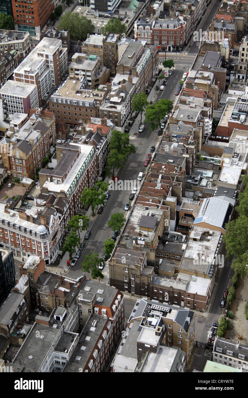 Luftaufnahme von Bedford Row, London WC1 Stockfoto