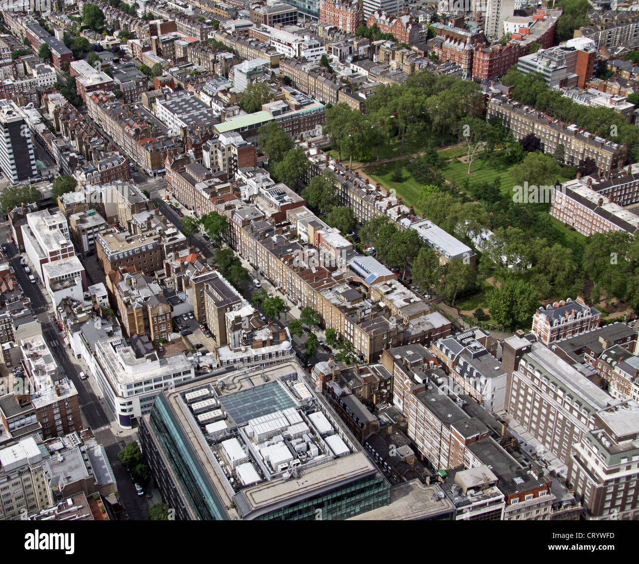 Luftaufnahme von Bedford Row, London WC1 Stockfoto