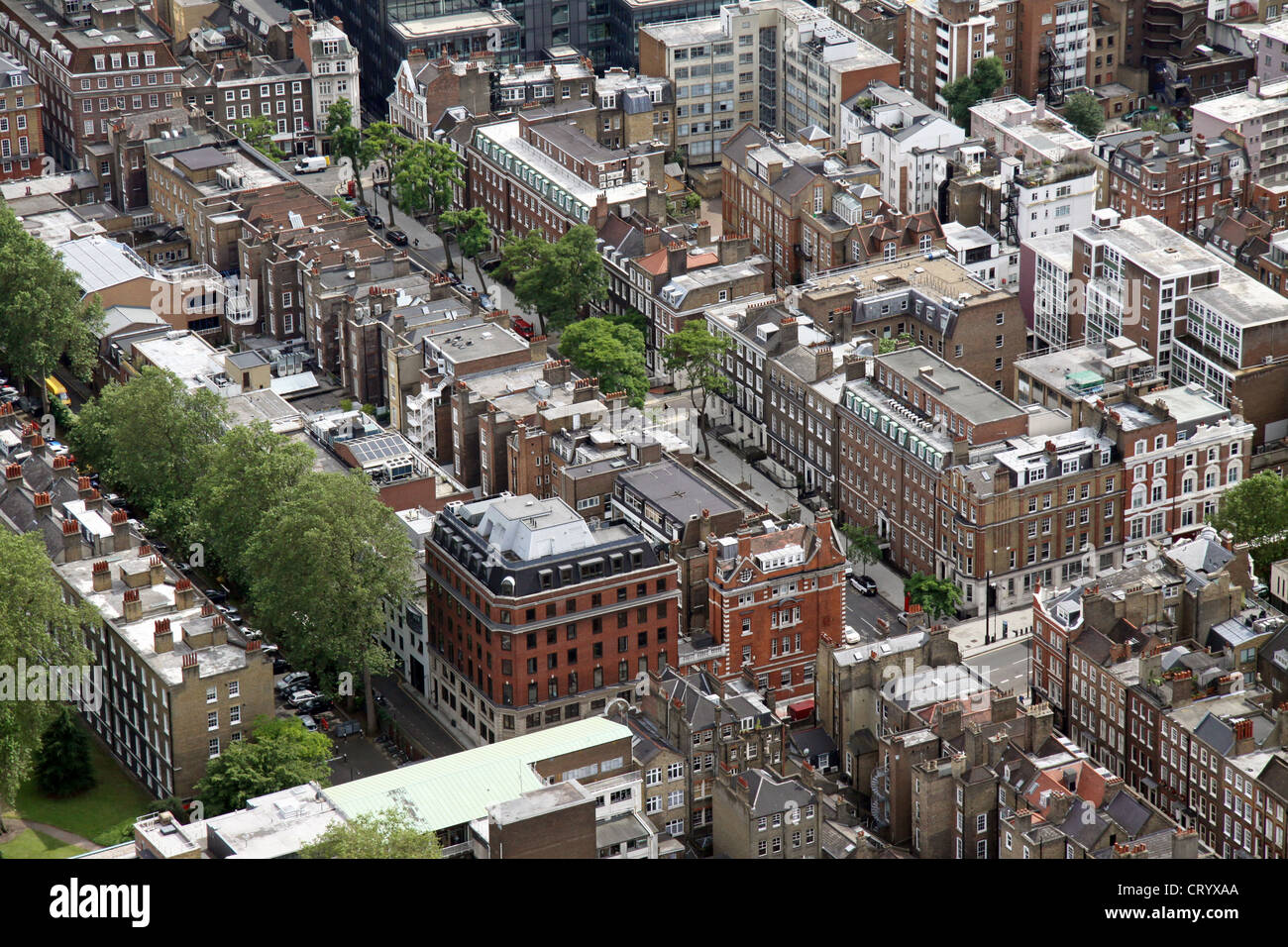 Luftaufnahme von Bedford Row & Theobald Road, London WC1 Stockfoto