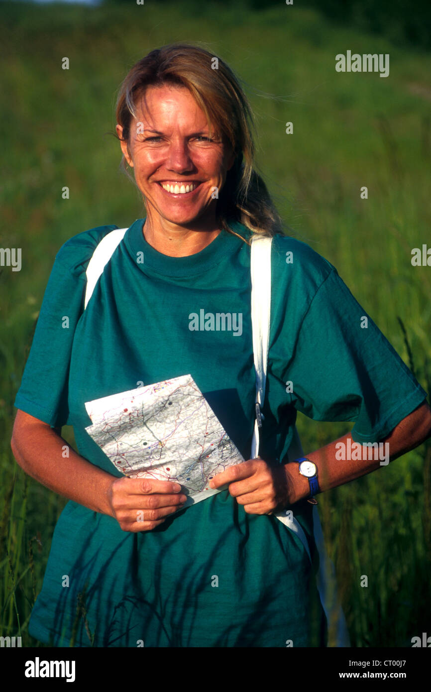 50 JAHRE ALTE FRAU Stockfoto