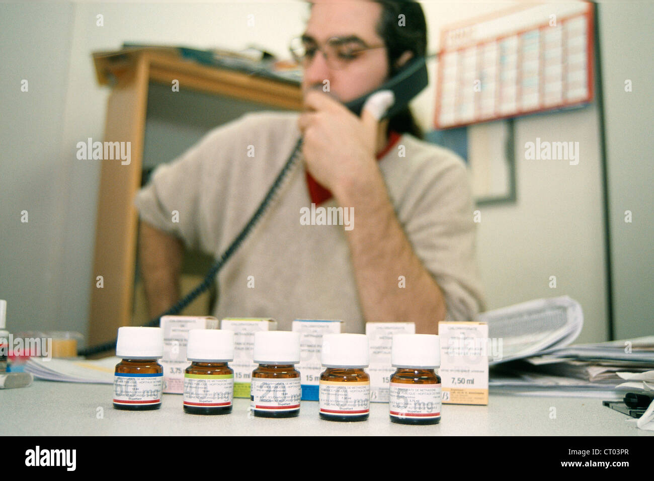 BEHANDLUNG VON DROGENMISSBRAUCH Stockfoto