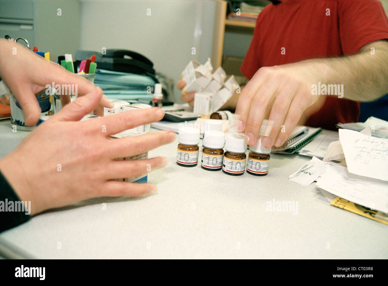 BEHANDLUNG VON DROGENMISSBRAUCH Stockfoto
