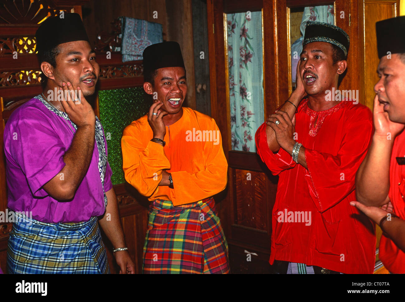 Malaysia, traditionelle Sänger, Stockfoto